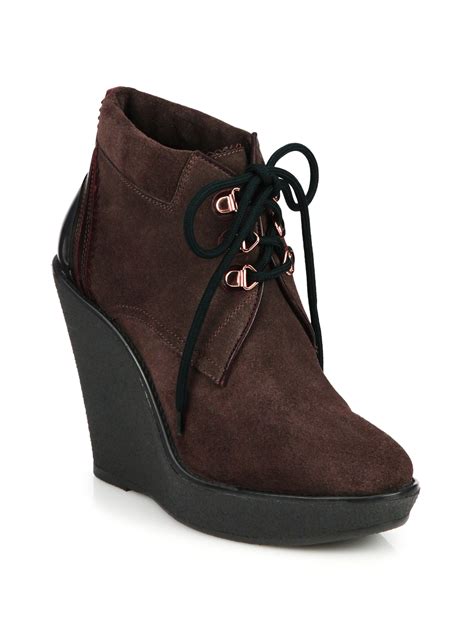 burberry wedge boots women